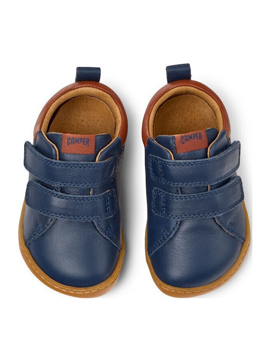 PEU CAMI Kids Sneakers High with Scratch Blue