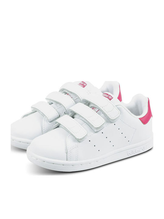 Stan Smith STAN SMITH CF I Детски маратонки Low Бели Обувки / Смело Розово