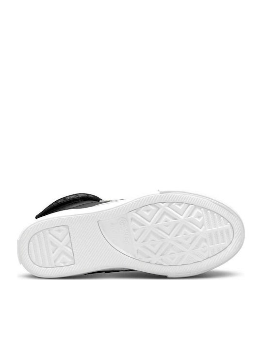 Youth Pro Blaze Strap Kids Sneakers High with Scratch Black