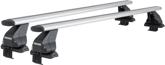 Menabo Bare De Acoperiș Din Aluminiu 130 Cm Pentru Seat Mii 3D 2012+ Set Cu Picioare Argintii