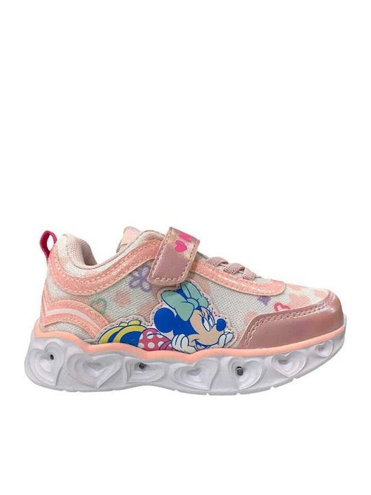 Minnie Kids Sneakers with Lights Pink