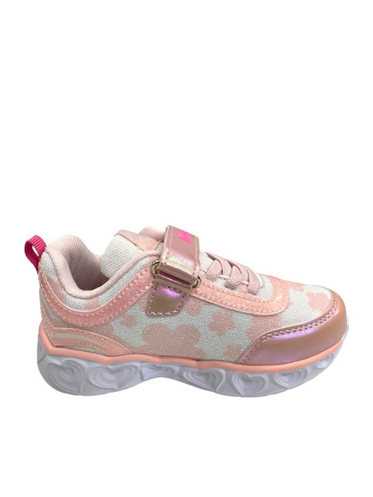 Minnie Kids Sneakers with Lights Pink