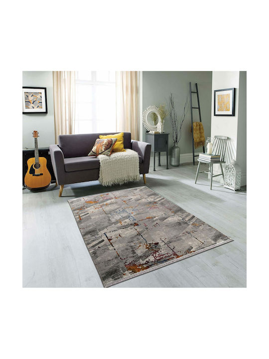 Newplan Valencia 7348A Χαλί Ορθογώνιο με Κρόσια Γκρι 160x230cm