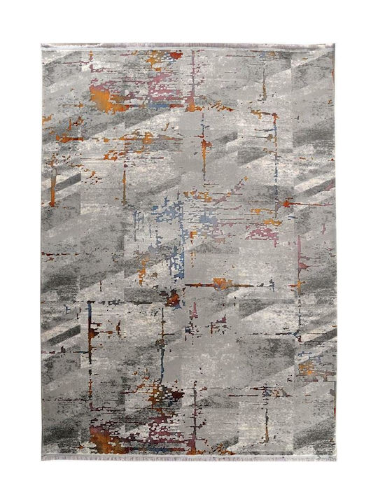 Newplan Valencia 7348A Χαλί Ορθογώνιο με Κρόσια Γκρι 160x230cm