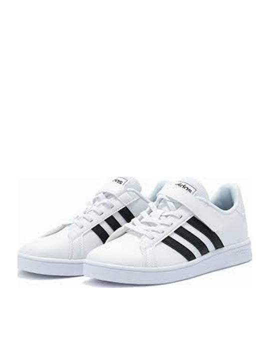 Grand Court Grand Court Kids Sneakers with Scratch Cloud White / Core Black