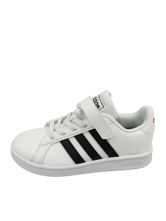 Grand Court Grand Court Kids Sneakers with Scratch Cloud White / Core Black