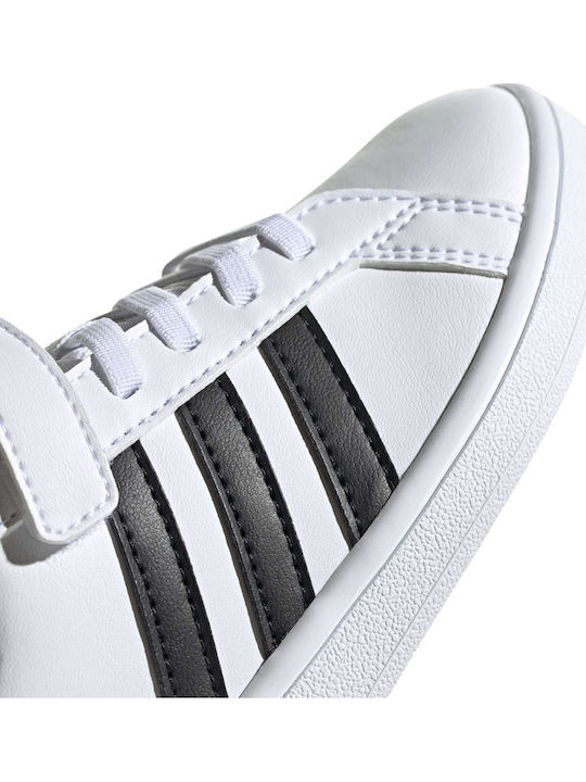 Grand Court Grand Court Kids Sneakers with Scratch Cloud White / Core Black