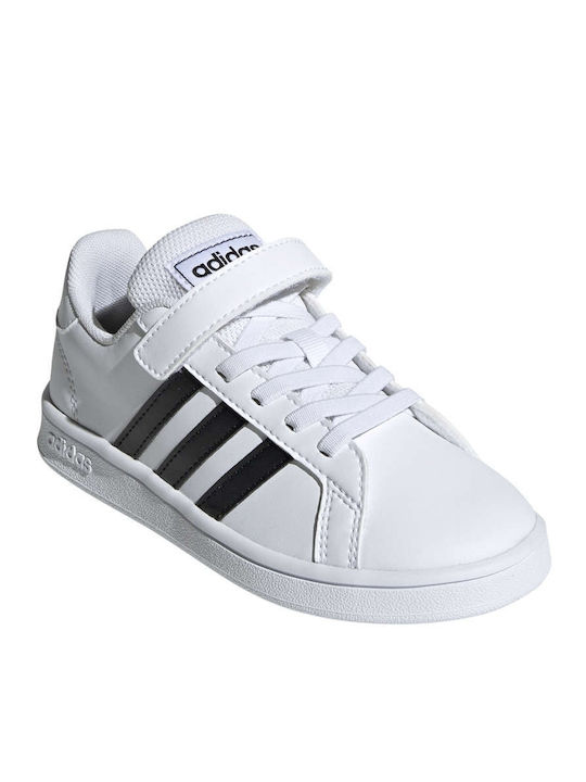 Grand Court Grand Court Kids Sneakers with Scratch Cloud White / Core Black