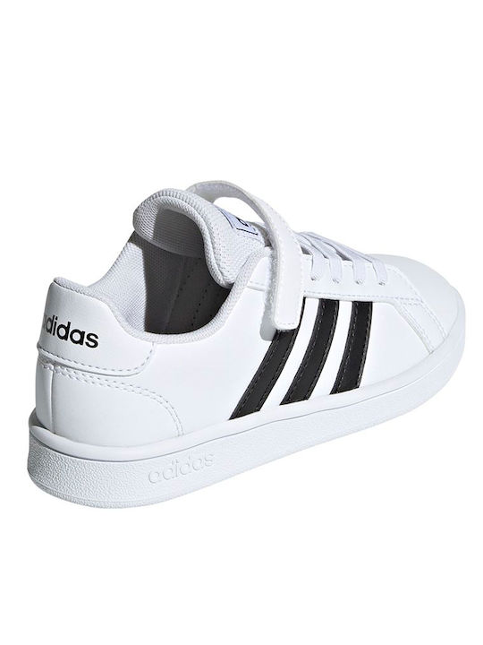 Grand Court Grand Court Kids Sneakers with Scratch Cloud White / Core Black