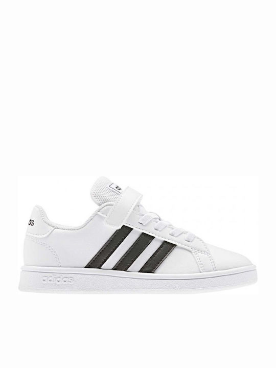 Grand Court Grand Court Kids Sneakers with Scratch Cloud White / Core Black