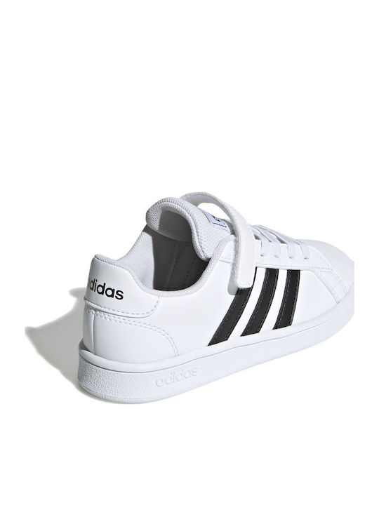 Grand Court Grand Court Kids Sneakers with Scratch Cloud White / Core Black