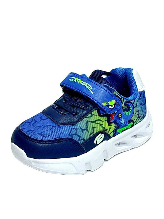 Детски маратонки Low Светещи Син