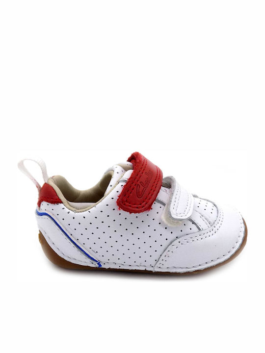 Casual Tiny Sky Kinder Sneakers Anatomisch mit Klettverschluss Weiß