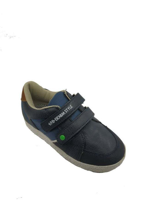 Kids Sneakers with Scratch Navy Blue