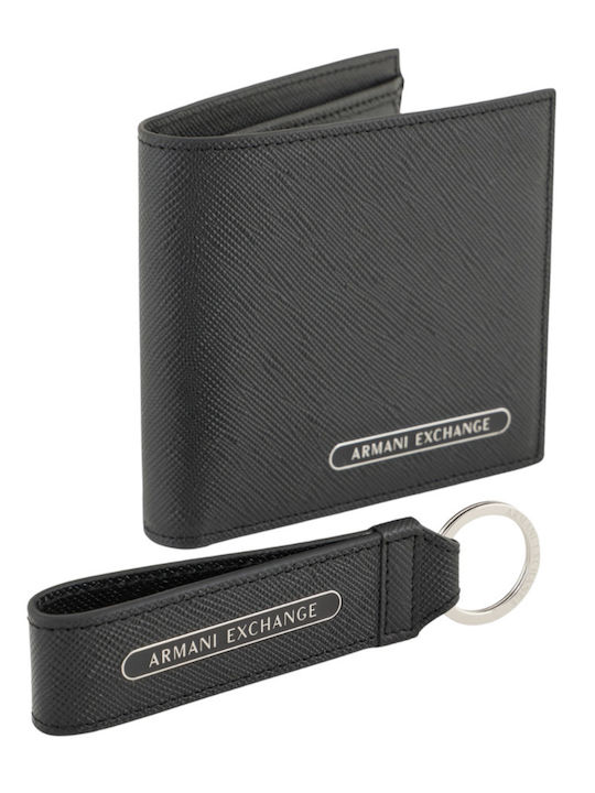 Set Leather Men's Wallet Black
