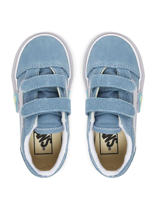 Old Skool V Kids Sneakers with Scratch Blue