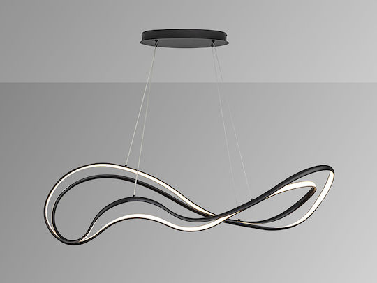 Danza LED Κρεμαστό Φωτιστικό Μαύρο 115x28x30εκ. Danza LED Κρεμαστό Φωτιστικό Μαύρο 115x28x30εκ.