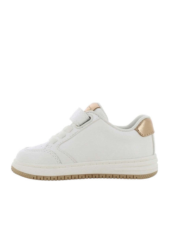 Παιδικά Sneakers Ανατομικά με Σκρατς Λευκά