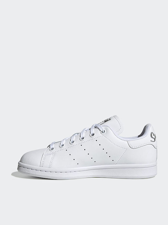 Stan Smith Stan Smith GS Încălțăminte sport Joasa pentru copii Alb Noros / Argintiu Metalizat