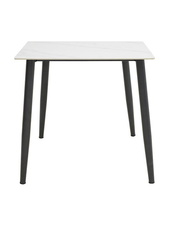 Gustas Platz Tisch Speisesaal Weiß 80x80x76cm