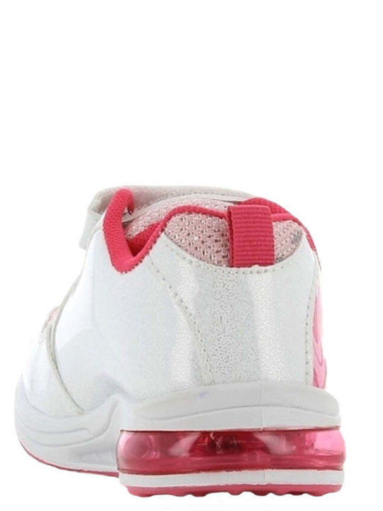 Kinder Sneakers mit Klettverschluss & Lichtern Weiß