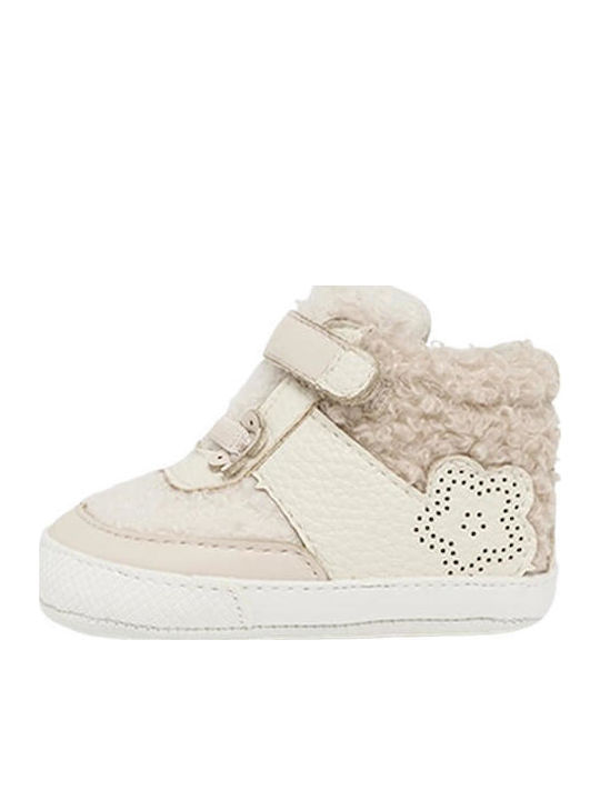 Mayoral Soft-Sole Baby Boots Beige