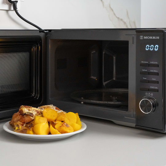 Morris Φούρνος Μικροκυμάτων με Grill 23lt Μαύρος