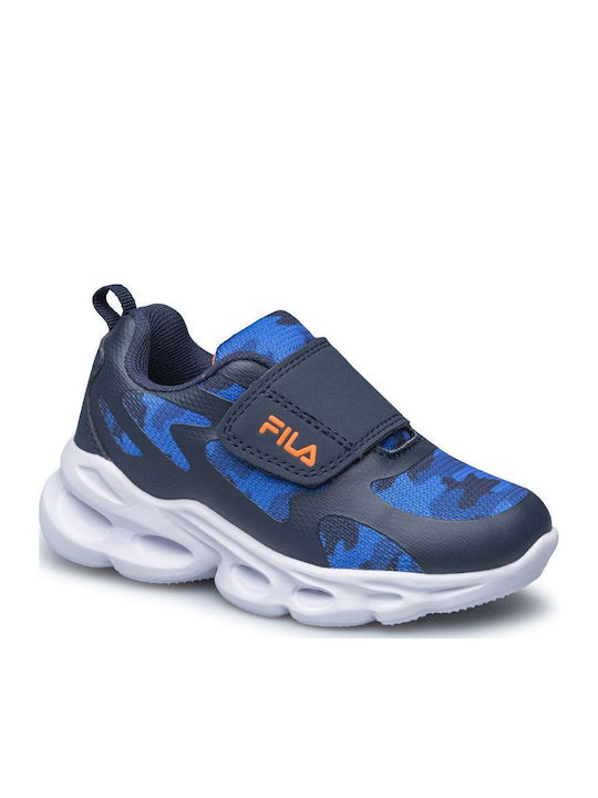 Flash Gordon Παιδικά Sneakers με Σκρατς & Φωτάκια Μπλε