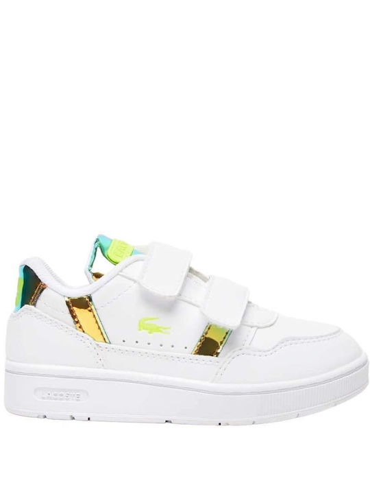 T-Clip Παιδικά Sneakers με Σκρατς Λευκά