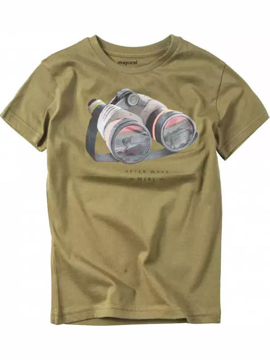 Детска тениска Зелен Binocular