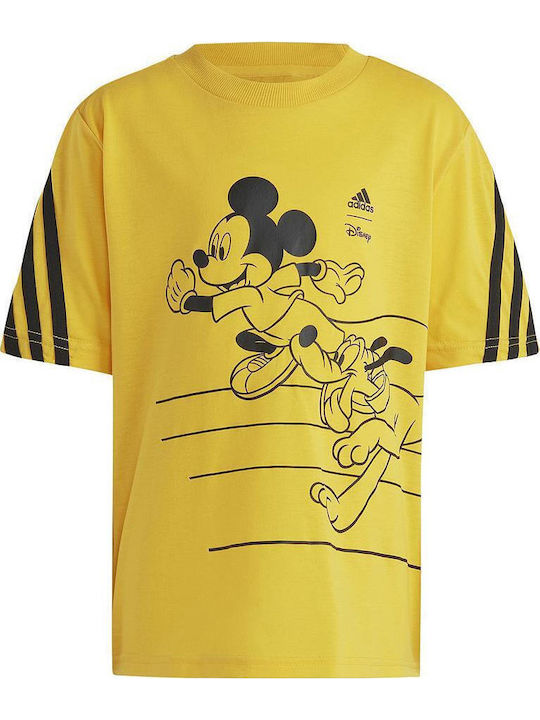 Bluză pentru copii Cu mânecă scurtă Galbenă Disney Mickey Mouse
