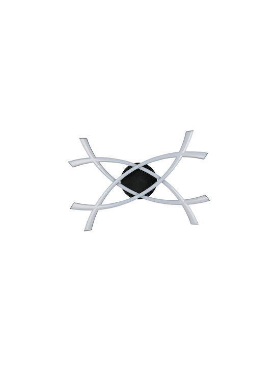 Trio Lighting Deckenleuchte Schwarz mit Integrierter LED