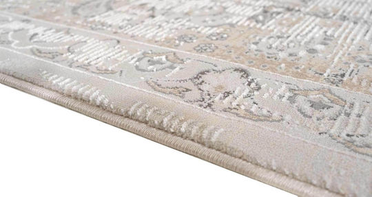 Isexan Retro 7893 Teppich Rechteckig Synthetisch,Polyester/Cotton/Leather Beige