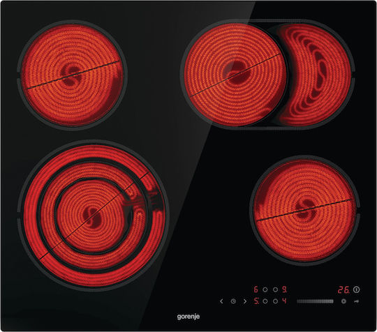 Gorenje Κεραμική Εστία με Πλαίσιο Αυτόνομη με Λειτουργία Κλειδώματος 59.5x52εκ.