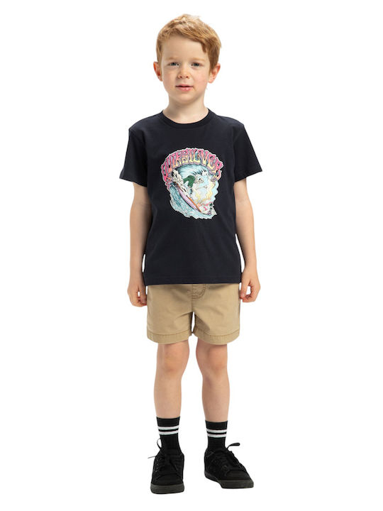 Kids' T-shirt Dark Navy Times Up