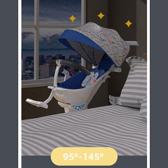 NBW Adjustable Baby Stroller Suitable from 6+ Months Blue 6.5kg BICI80271