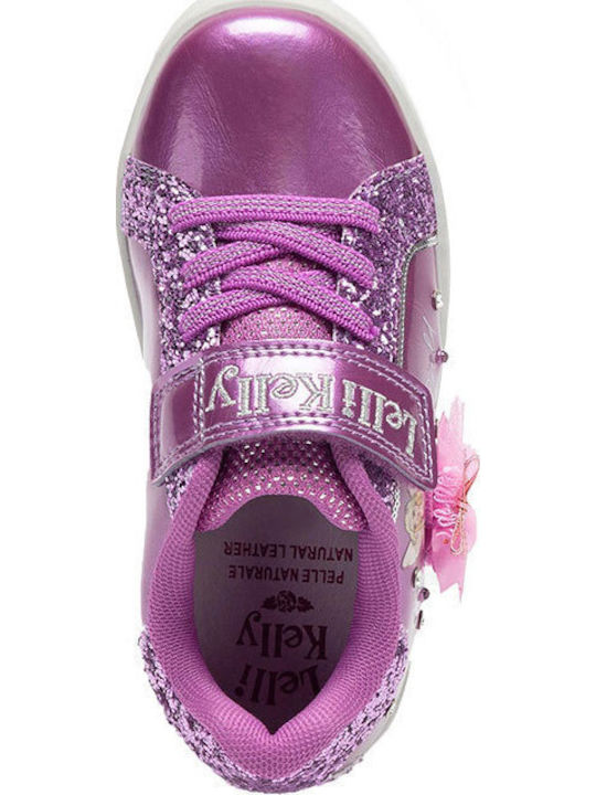 Παιδικά Sneakers με Σκρατς Φούξια