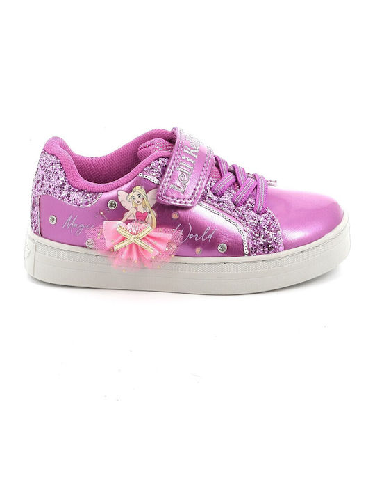 Παιδικά Sneakers με Σκρατς Φούξια