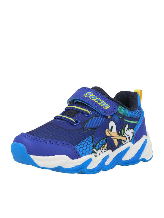 Sonic Kids Sneakers with Scratch & Lights Blue