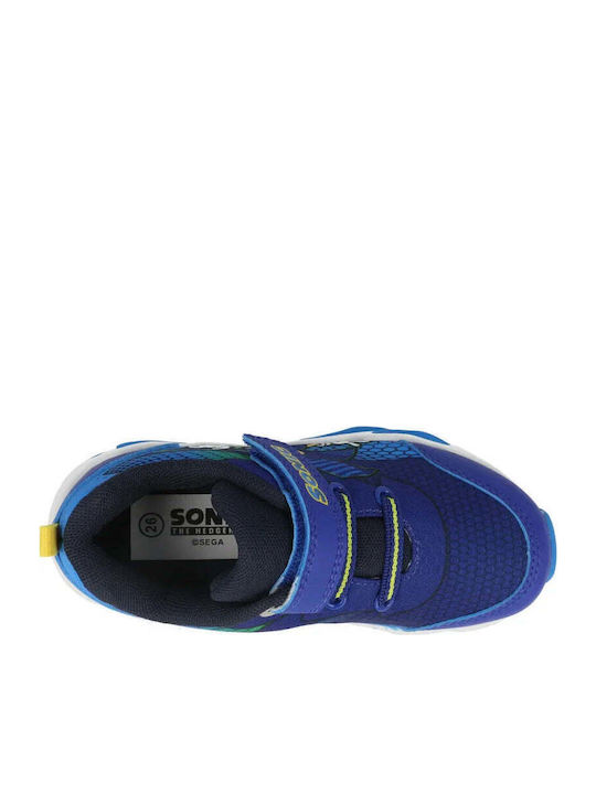 Sonic Kids Sneakers with Scratch & Lights Blue