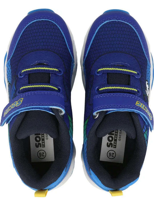 Sonic Kids Sneakers with Scratch & Lights Blue