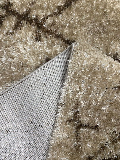 Jasmine JS 597 Rug Rectangular Shaggy Camel Brown