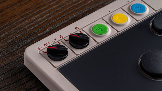 8Bitdo Arcade Ασύρματο Gamepad για PC Πολύχρωμο