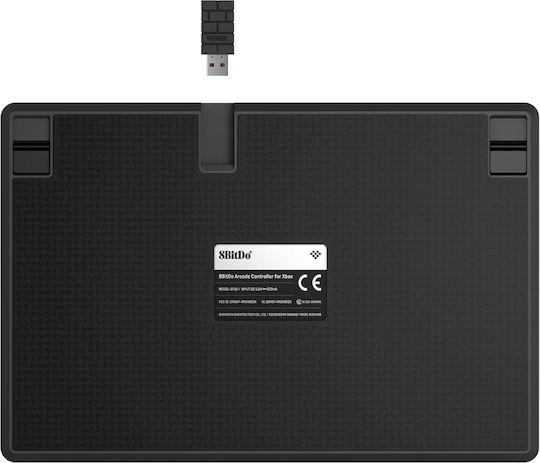 8Bitdo Arcade Ασύρματο & Ενσύρματο Gamepad για PC / Xbox One / Xbox Series Μαύρο