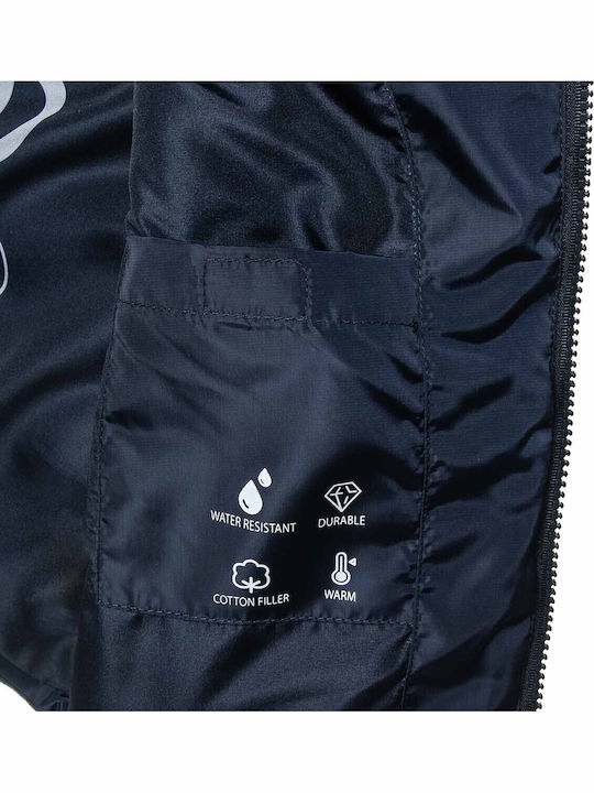Kids' Casual Jacket Sleeveless with Hood Navy Blue