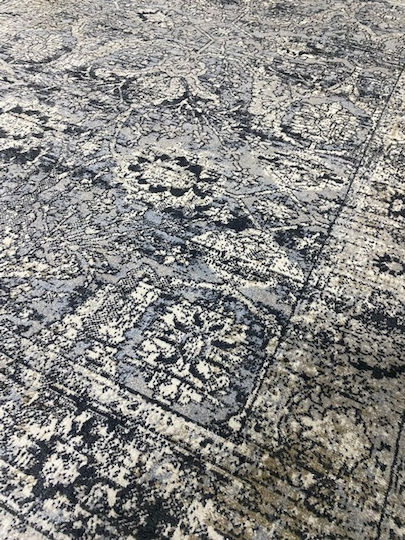Rug Fireplace Rectangular Blue