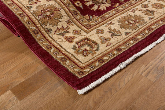 Balsan Ziegler Teppich Rechteckig Synthetisch,Polyester/Cotton/Leather Beige Red
