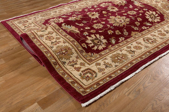 Balsan Ziegler Teppich Rechteckig Synthetisch,Polyester/Cotton/Leather Beige Red