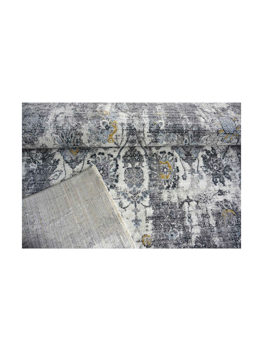 Balsan Teppich Rechteckig Synthetisch,Polyester/Cotton/Leather mit Fransen Grey