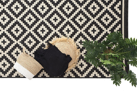 Royal Carpet Flox 721W Χαλί Ορθογώνιο Καλοκαιρινό Ψάθινο Black 140x200cm